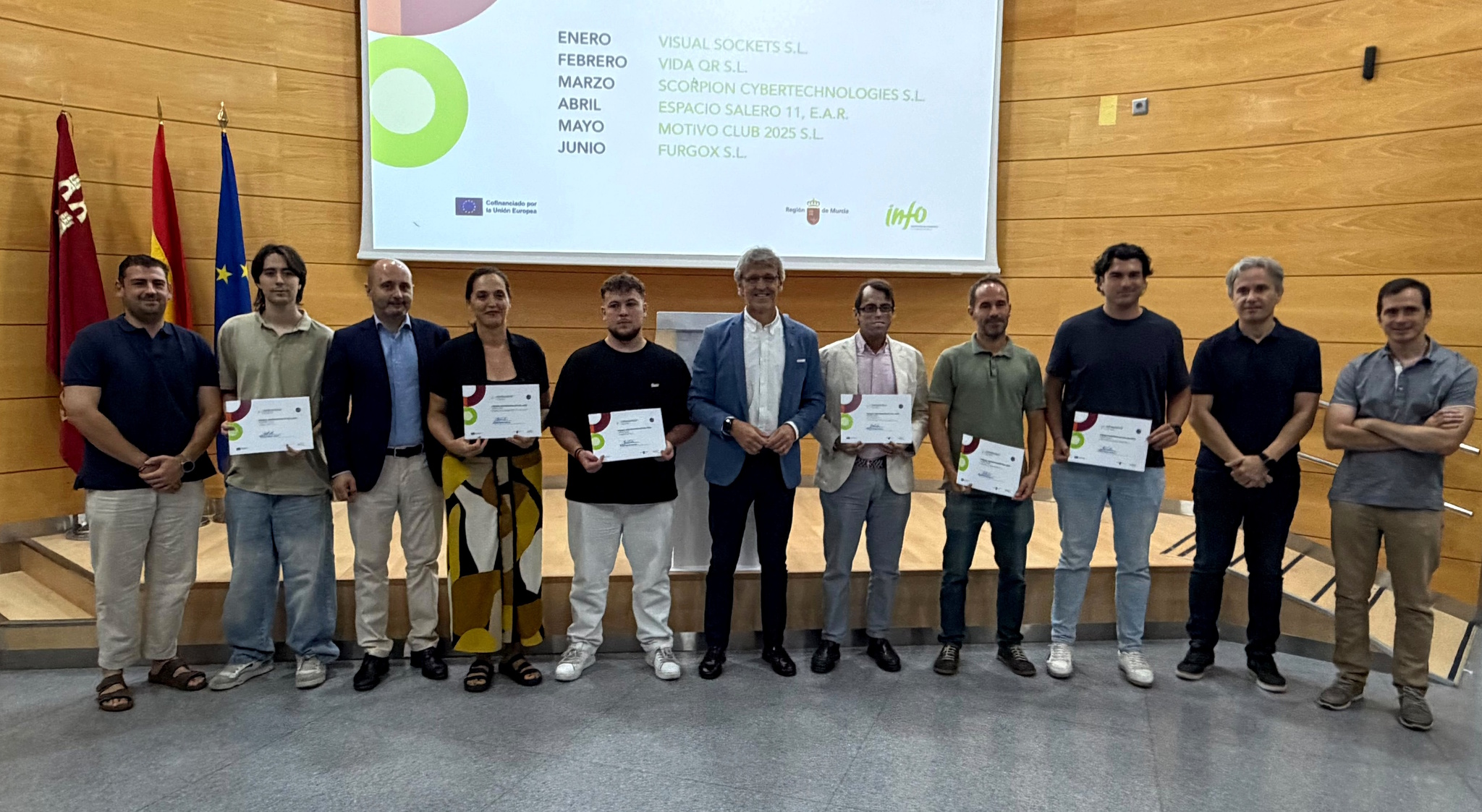Los Premios Emprendedor del Mes del primer semestre de 2026 distinguen iniciativas vinculadas al ocio digital, la salud, la ciberseguridad, la logística, la economía local y la nutrición personalizada